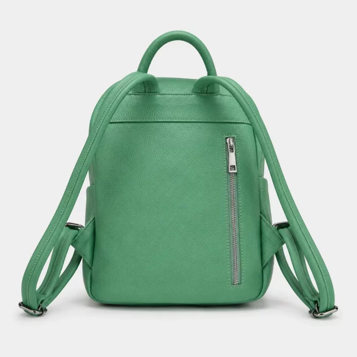 Rucsac dama din Piele Naturala Verde Mondo picture - 3