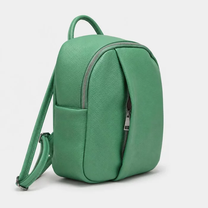 Rucsac dama din Piele Naturala Verde Mondo picture - 4