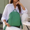 Rucsac dama din Piele Naturala Verde Mondo picture - 2