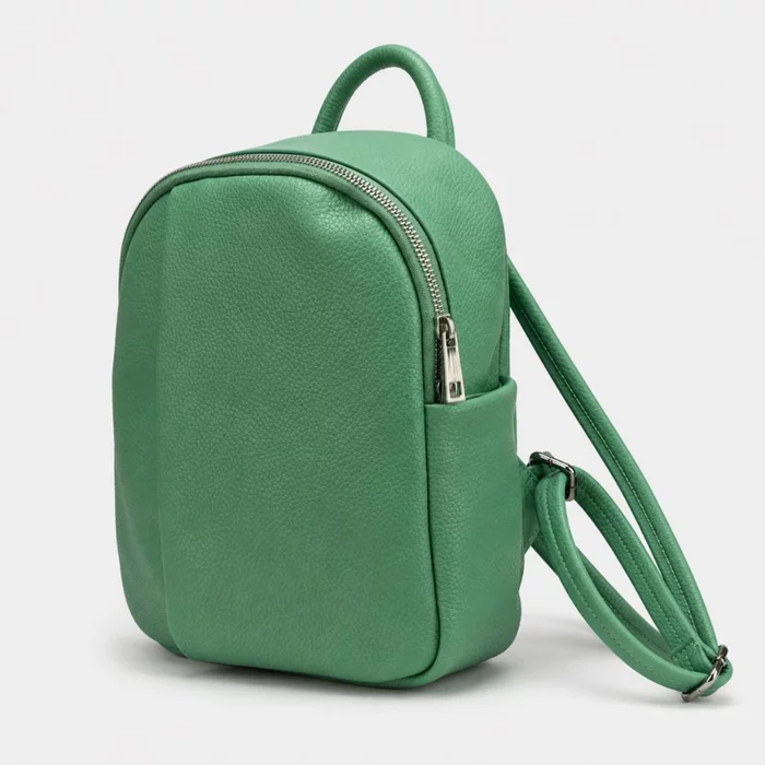 Rucsac dama din Piele Naturala Verde Mondo picture - 5