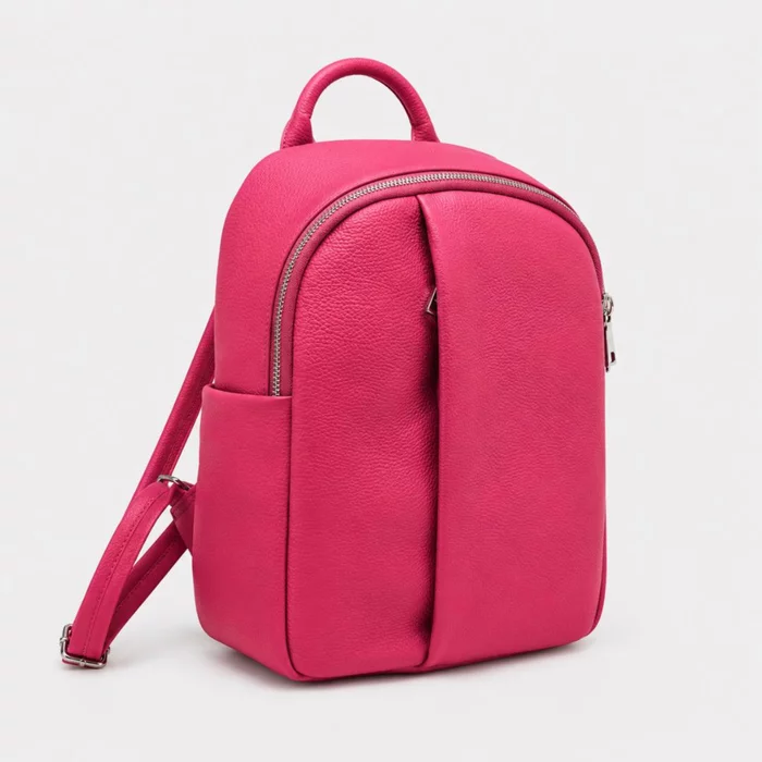 Rucsac dama din Piele Naturala Zmeura Mondo picture - 3