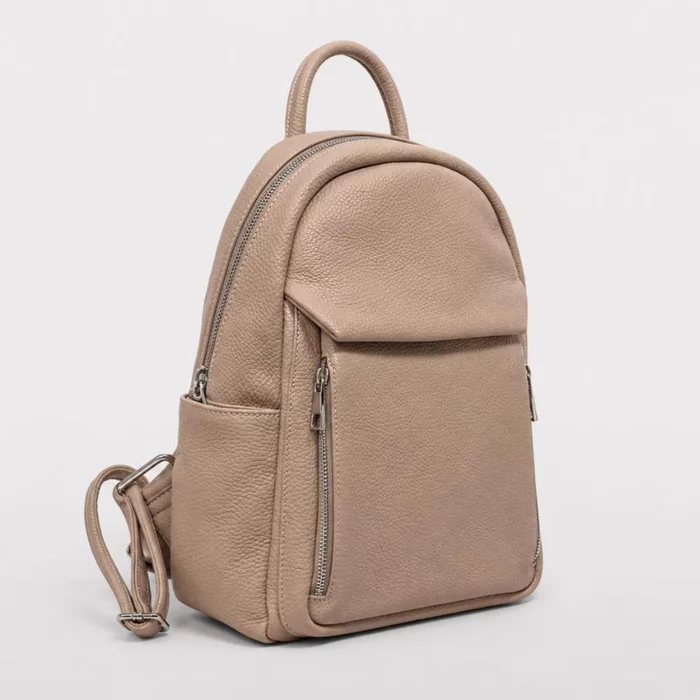Rucsac dama Piele Naturala Bej Costa picture - 2
