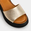 Sandale dama cu talpa platforma Piele Naturala Aurie Marta picture - 4