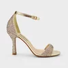 Sandale dama elegante cu strasuri auriu roze Klarissa picture - 2