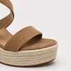 Sandale dama Espadrile cu Platforma si barete incrucisate Bej Solara picture - 4