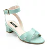 Sandale de dama piele verde pastel Sacha picture - 2