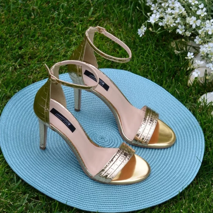 Sandale de ocazie piele aurie Volare picture - 3