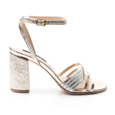 Sandale piele aurie Michelle