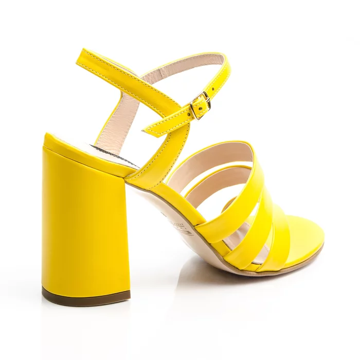 Sandale piele galbena Ciao picture - 3