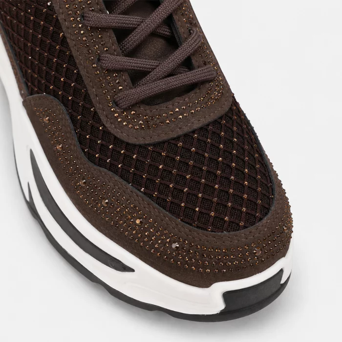 Sneakers dama talpa platforma piele eco si textil Maro Dony picture - 4
