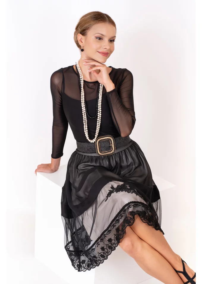 Fusta eleganta Dark Pearl