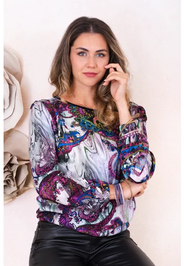 Ie Purple Abstract Paisley