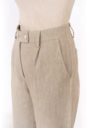Pantalon bej business chic