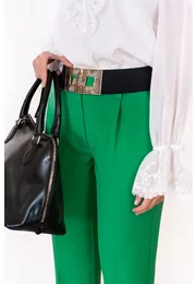 Pantalon elegant verde