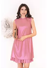 Rochie eleganta cu croi lejer roz