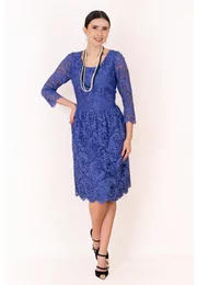 Rochie eleganta din dantela Persian Blue