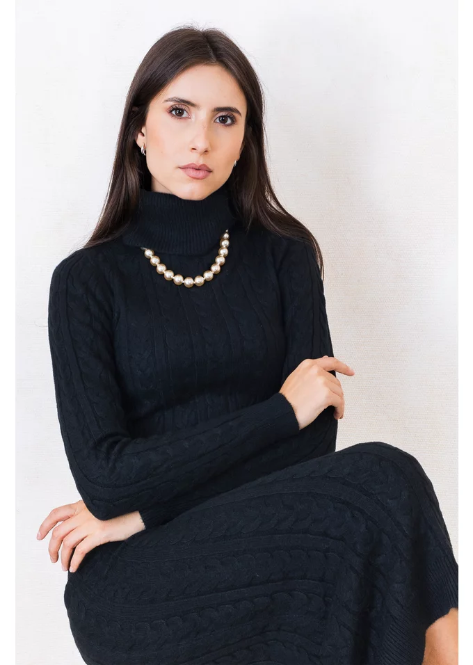 Rochie tricotata neagra