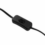Raft perete cu lampa, Metal, Negru, Antim