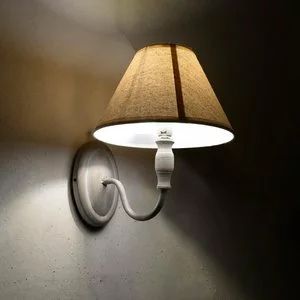 Aplica perete, Metal, Crem, Ava