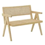 Banca terasa, Ratan, Bej, Natural Sofa