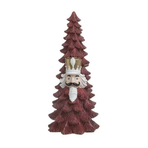 Brad decorativ, Polirasina, Rosu, Nutcracker