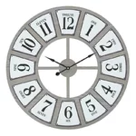 Ceas de perete, Lemn, Alb, Numbers