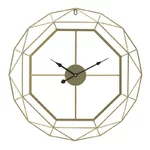 Ceas perete, Metal, Auriu, Diamonds