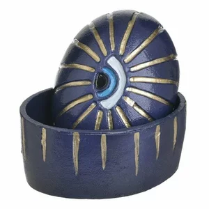 Cutie decorativa, Metal, Albastru, Eye