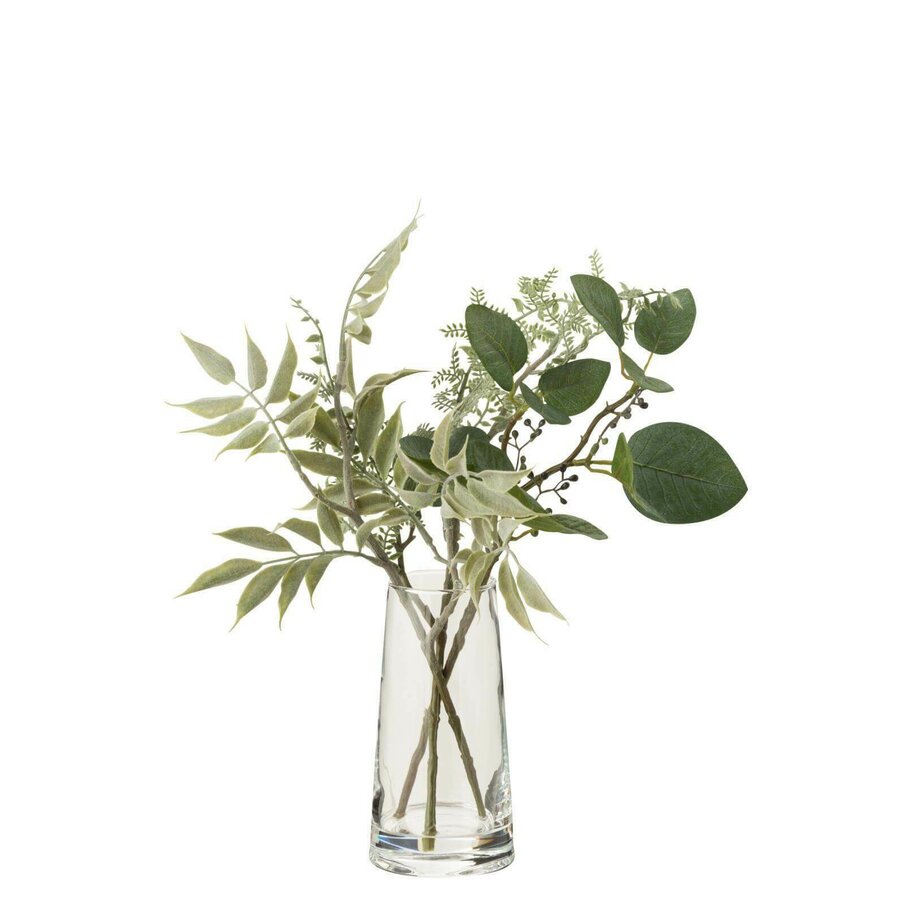 Poza Dany Vaza cu plante artificiale, Plastic, Verde