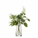 Dany Vaza mare cu plante artificiale, Plastic, Verde