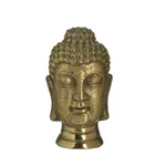 Decoratiune buddha, Ceramica, Auriu, Peace