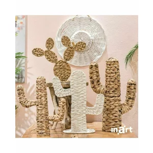 Decoratiune cactus, Fibra naturala, Bej, Timi
