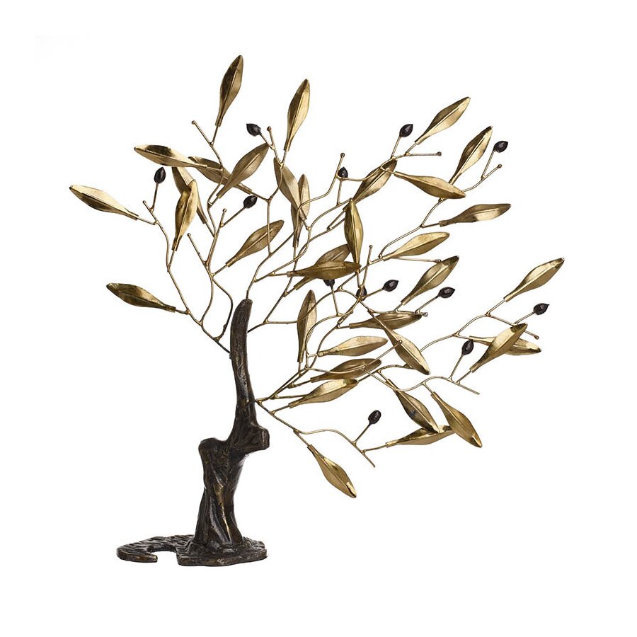 Decoratiune copac, Metal, Auriu, Olives image10