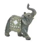 Decoratiune elefant mediu, Polirasina, Auriu, Ella