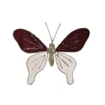 Decoratiune fluture, Catifea, Mov, Butterfly