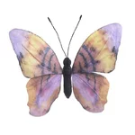 Decoratiune fluture mediu, Hartie, Multicolor, Flora