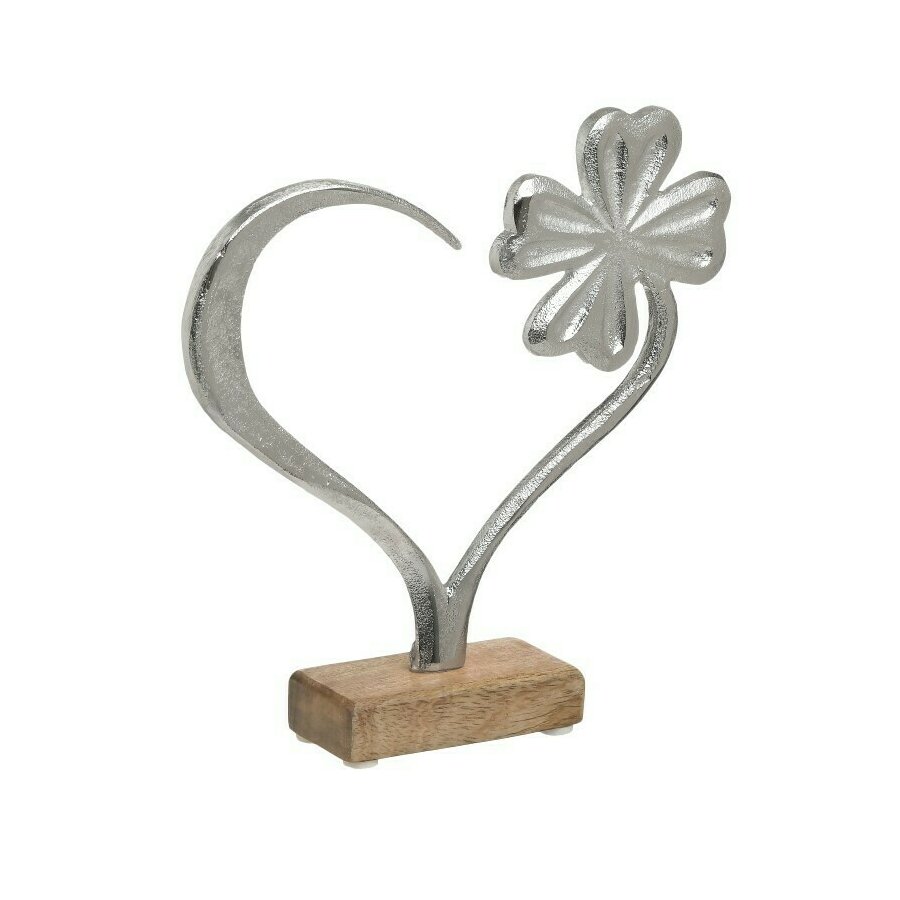 Decoratiune inima, Metal, Argintiu, Deco Heart image4