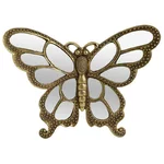 Decoratiune perete fluture, Polirasina, Auriu, Butterfly