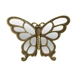 Decoratiune perete fluture, Polirasina, Auriu, Decost