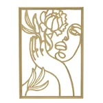 Decoratiune perete, Metal, Auriu, Elegance