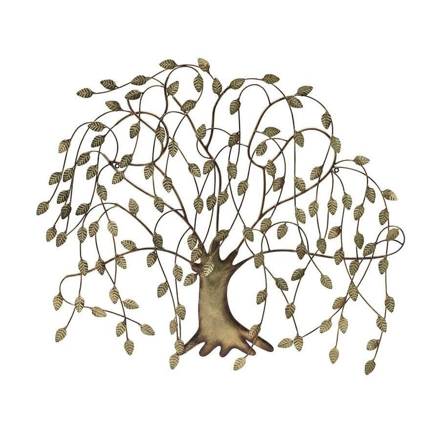 Decoratiune perete, Metal, Auriu, Tree Gold image3