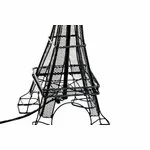 Eiffel Tower Veioza, Metal, Bej
