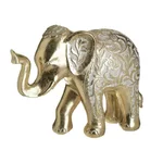 Elefant decorativ mare, Polirasina, Auriu, Shiba