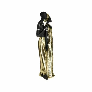 Figurina cuplu, Polirasina, Negru, Love Deco