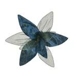 Floare decorativa, Catifea, Albastru, Velvet