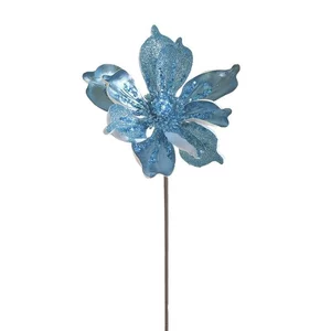 Floare decorativa, Plastic, Albastru, Flower