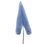 Frunza decorativa artificiala, Plastic, Albastru, Branch