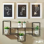 Ghiveci cu planta artificiala, Ceramica, Alb, Shy