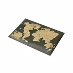 Harta lumii razuibila, Hartie, Negru, Map