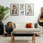Hinndu Tablou, MDF, Alb